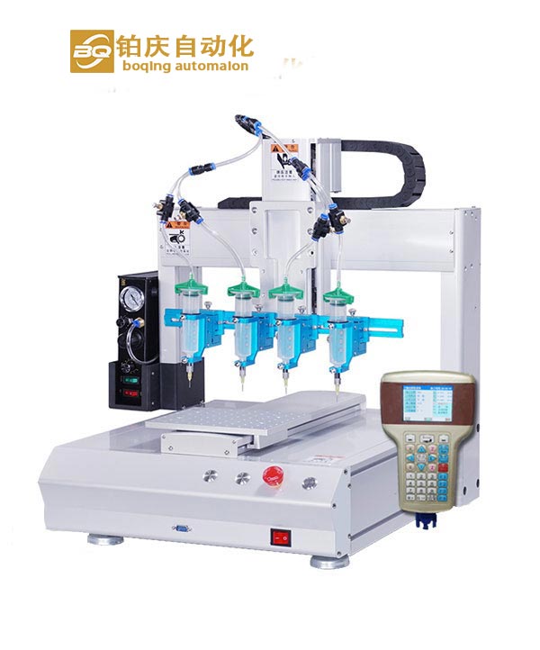 三軸四頭針筒式精密點(diǎn)膠機(jī)